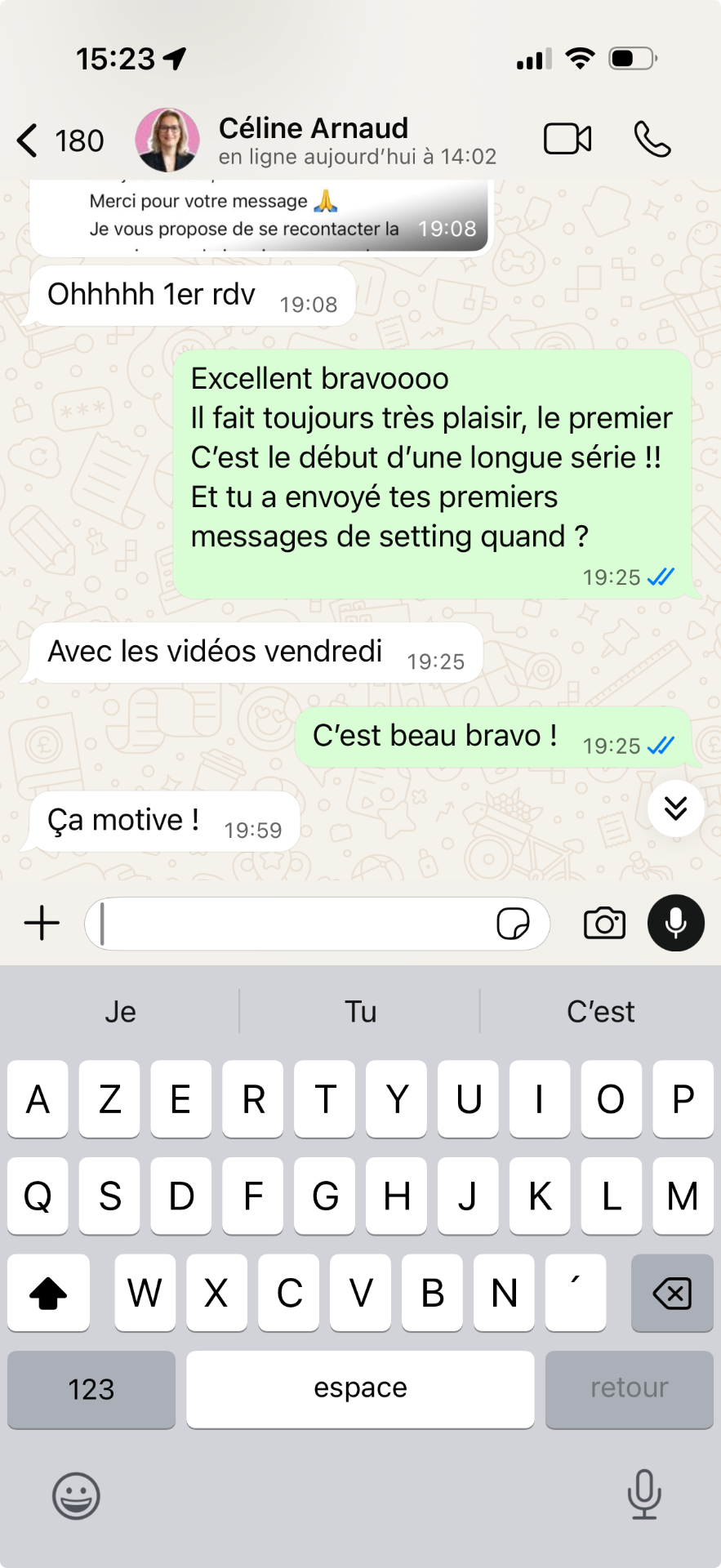 WhatsApp Céline